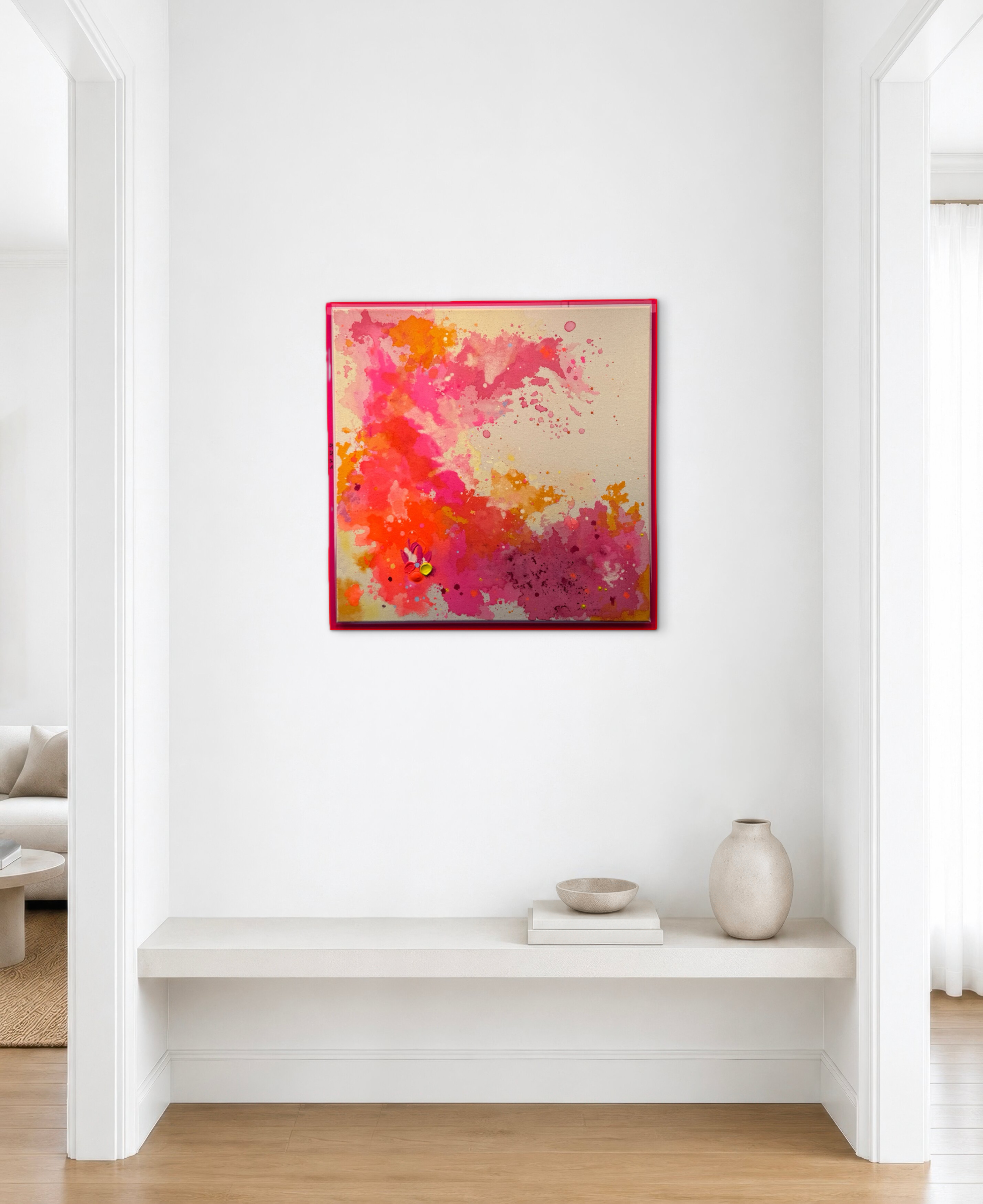 Akkorde - Schwebe, 2026, Acryl auf roher Baumwollleinwand, Ansicht 9